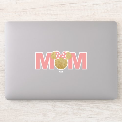 Minnie Mouse  Gold  Pink _ Mom Sticker