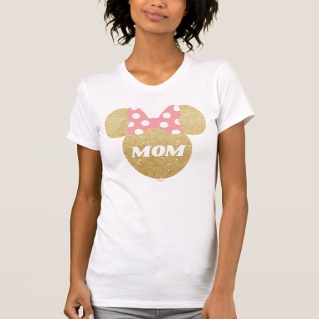 Minnie Mouse | Gold & Pink - Mom T-shirt