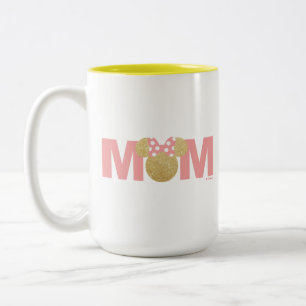 Minnie Mouse Gold & Pink - Mom Two-Tone Coffee Mug