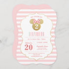 Minnie Mouse | Gold & Pink Striped Birthday