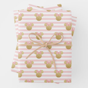 baby girl first birthday wrapping paper