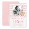 Minnie Mouse | Gold & Pink Striped Photo Birthday