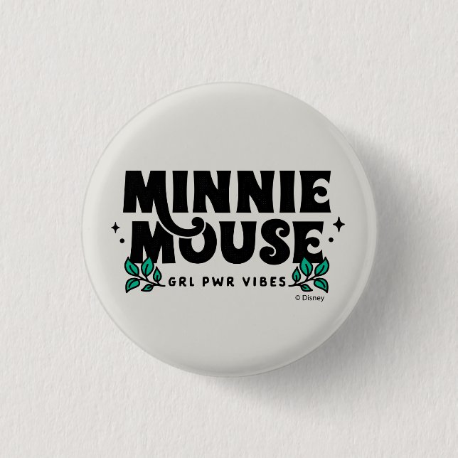 Minnie Mouse | GRL Power Vibes Button (Front)