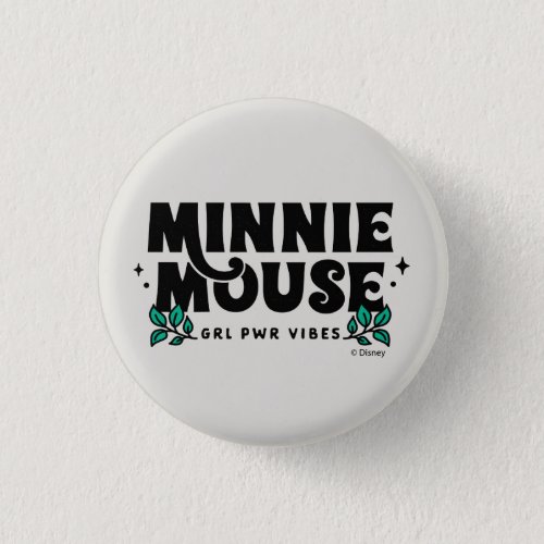 Minnie Mouse  GRL Power Vibes Button