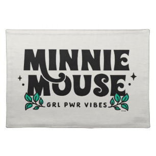 Minnie Mouse GRL Power Vibes Cloth Placemat