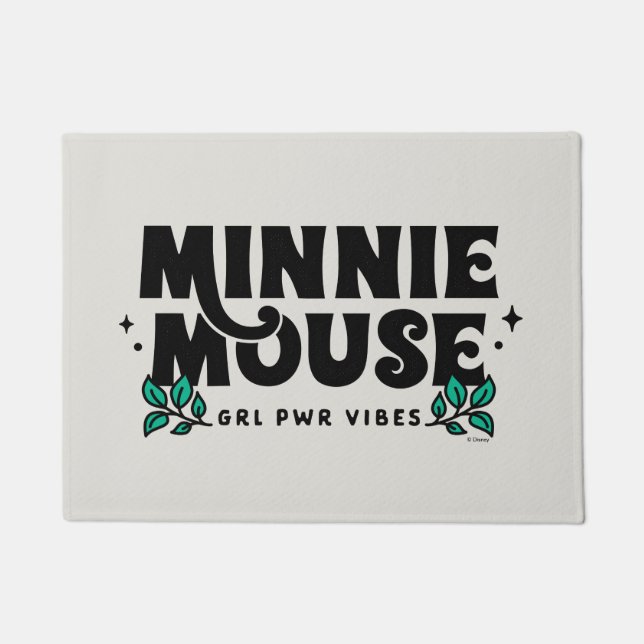 Minnie Mouse | GRL Power Vibes Doormat (Front)
