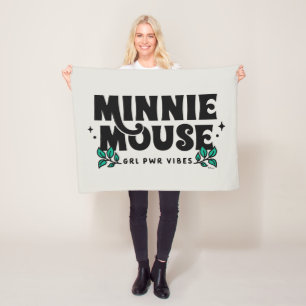 Minnie Mouse   GRL Power Vibes Fleece Blanket