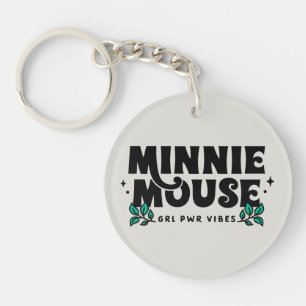 Minnie Mouse GRL Power Vibes Keychain