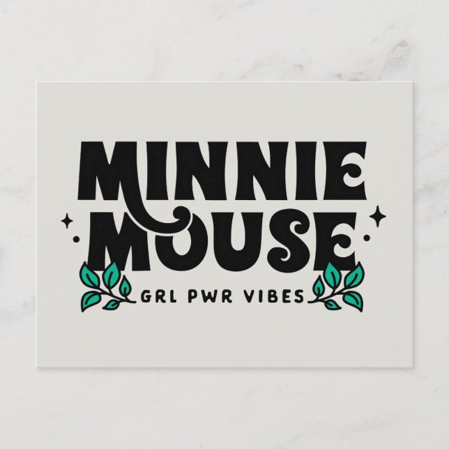 Minnie Mouse | GRL Power Vibes Postcard (Front)