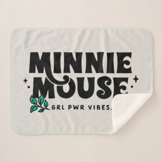 Minnie Mouse | GRL Power Vibes Sherpa Blanket