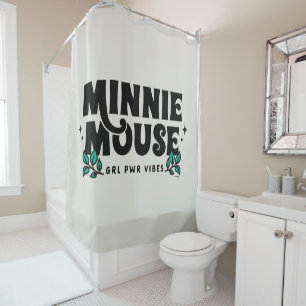 Minnie Mouse   GRL Power Vibes Shower Curtain