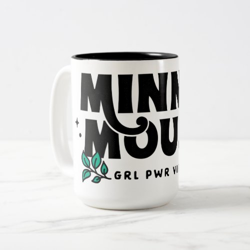 Minnie Mouse  GRL Power Vibes Two_Tone Coffee Mug