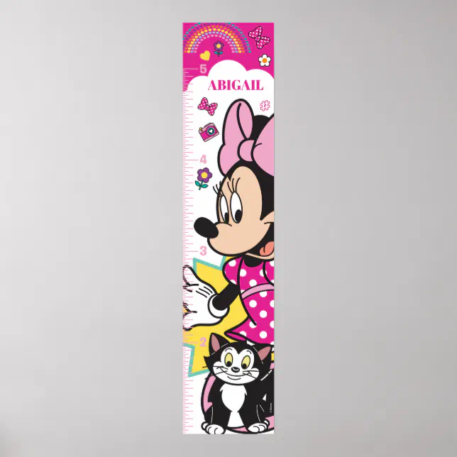 Minnie Mouse Growth Chart Zazzle