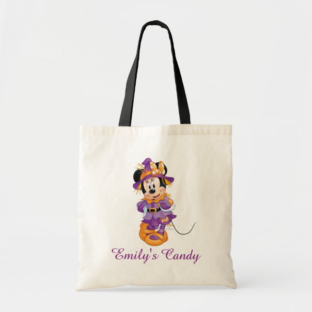 Minnie Mouse | Halloween Scarecrow Tote Bag (Front)