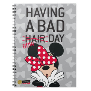 Minnie Mouse Having a Bad Bow Day Notebook