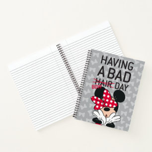 Minnie Mouse Having a Bad Bow Day Notebook