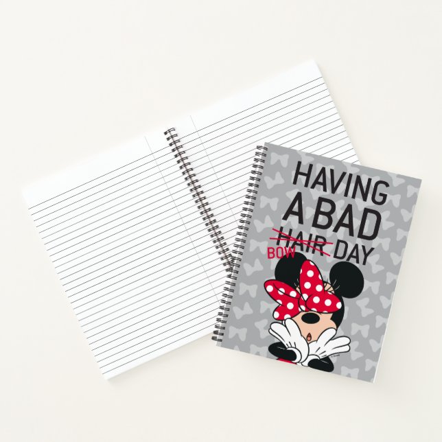 Minnie Mouse | Having a Bad Bow Day Notebook (Inside)