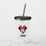 Minnie Mouse | Head Logo - Add Your Name Acrylic Tumbler
