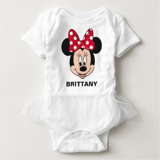 Minnie Mouse | Head Logo Baby Bodysuit