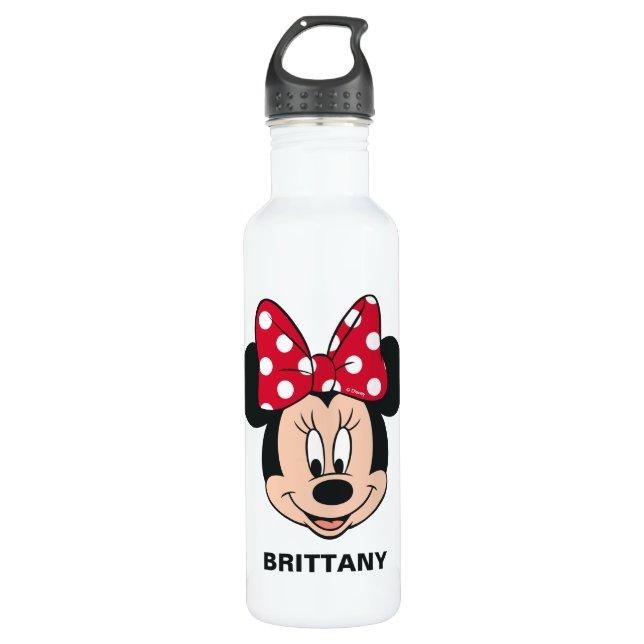 Minnie Mouse | Head Logo Stainless Steel Water Bottle (Front)