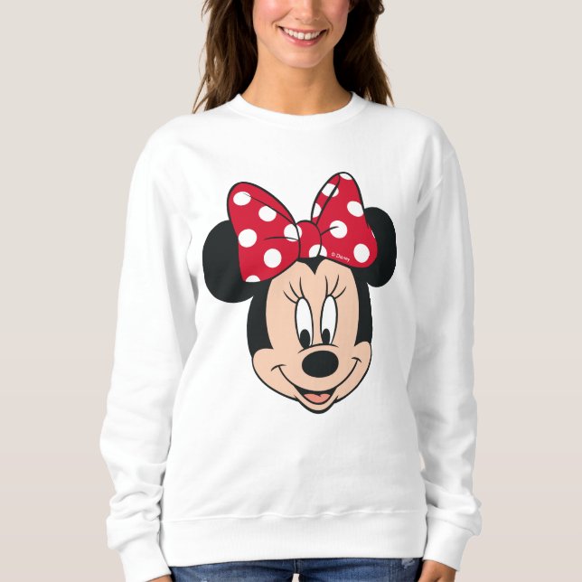 Minnie Mouse | Head Logo Sweatshirt (Front)