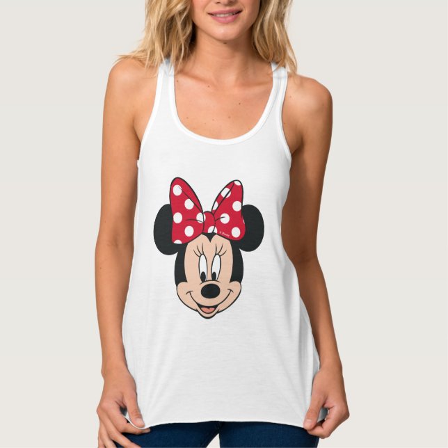 Minnie Mouse | Head Logo Tank Top (Front)