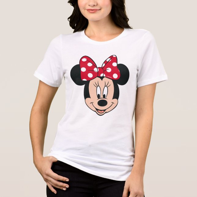 Minnie Mouse | Head Logo Tri-Blend Shirt (Front)