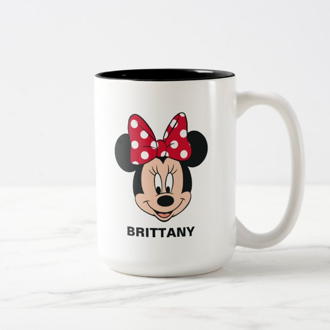 Minnie Mouse | Head Logo Two-Tone Coffee Mug (Right)