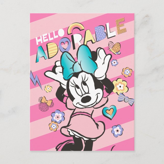 Minnie Mouse - Hello Adorable Postcard (Front)