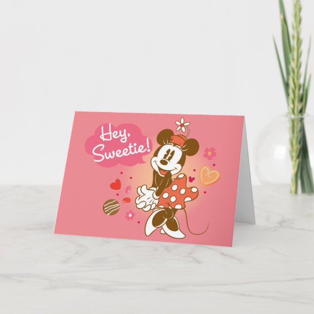 Minnie Mouse - Hey Sweetie! Card (Front)