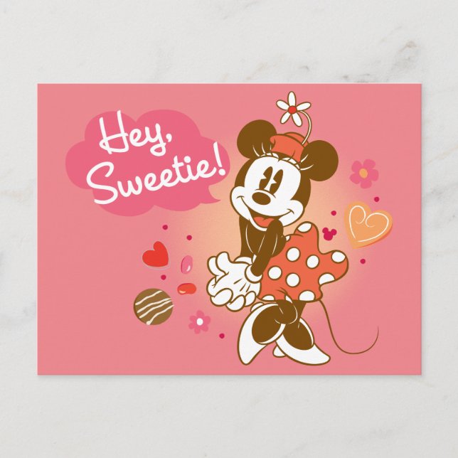 Minnie Mouse - Hey Sweetie! Postcard (Front)