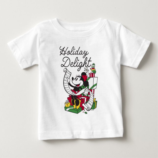 Minnie Mouse | Holiday Delight Baby T-Shirt (Front)