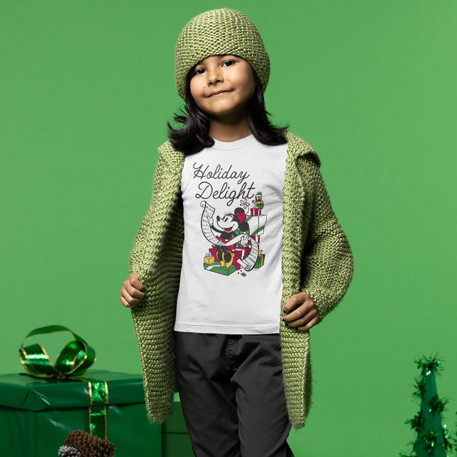 Minnie Mouse | Holiday Delight T-Shirt (Kid wearing t-shirt)