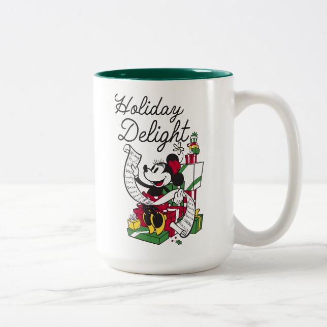 Minnie Mouse | Holiday Delight Two-Tone Coffee Mug (Right)