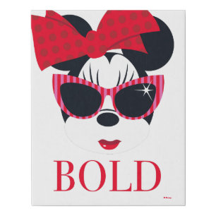 Minnie Mouse   Hollywood - Bold Faux Canvas Print