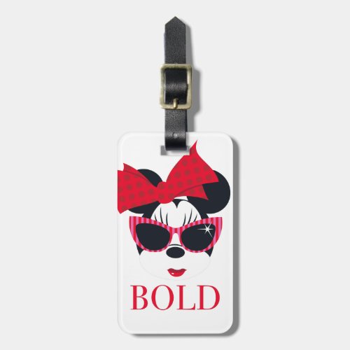Minnie Mouse  Hollywood _ Bold Luggage Tag