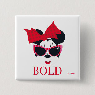 Minnie Mouse   Hollywood - Bold Pinback Button