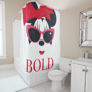 Minnie Mouse   Hollywood - Bold Shower Curtain