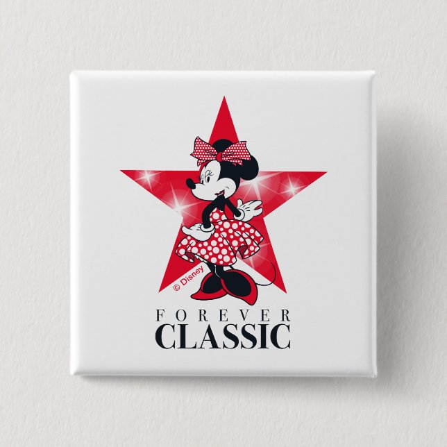 Minnie Mouse | Hollywood - Forever Classic Button (Front)