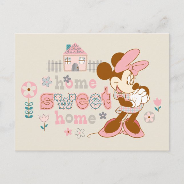 Minnie Mouse | Home Sweet Home Postcard (Front)