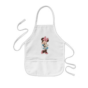Minnie Mouse Hugs cute Easter Bunny Kids' Apron