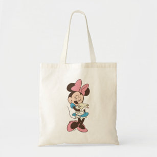 Minnie Mouse Hugs cute Easter Bunny Tote Bag