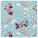 Minnie Mouse | I Love Rainbows Pattern Fabric