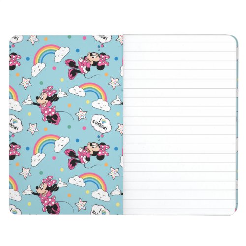 Minnie Mouse  I Love Rainbows Pattern Journal