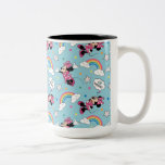 Minnie Mouse | I Love Rainbows Pattern Two-Tone Coffee Mug