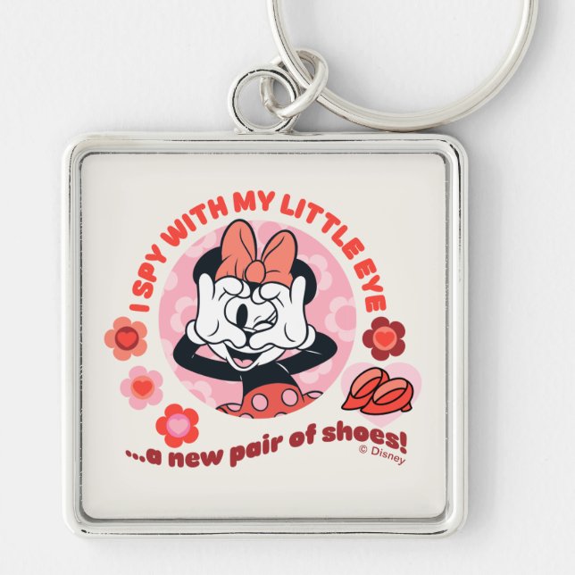 Minnie Mouse I Spy With My Little Eye… Keychain (Front)
