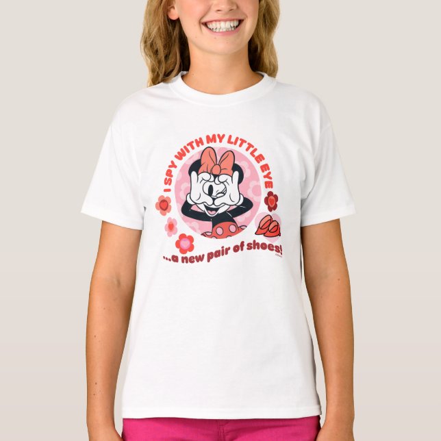 Minnie Mouse I Spy With My Little Eye… T-Shirt (Front)