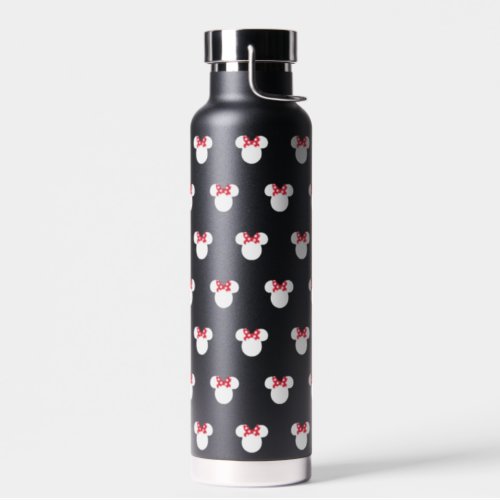 Minnie Mouse Icon Logo Pattern Water Bottle