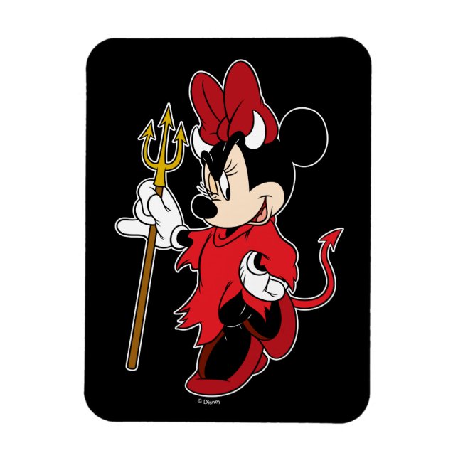 Minnie Mouse in Devil Costume Magnet (Vertical)