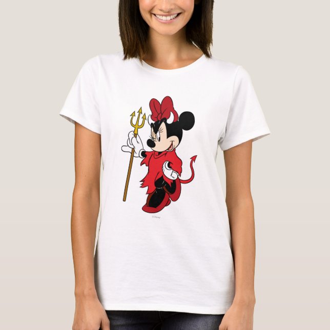 Minnie Mouse in Devil Costume T-Shirt (Front)
